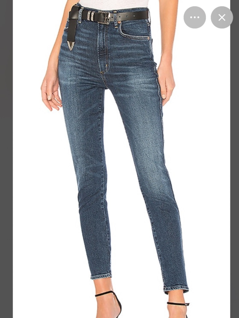 Agolde Roxanne Super High Rise Skinny in Freeway